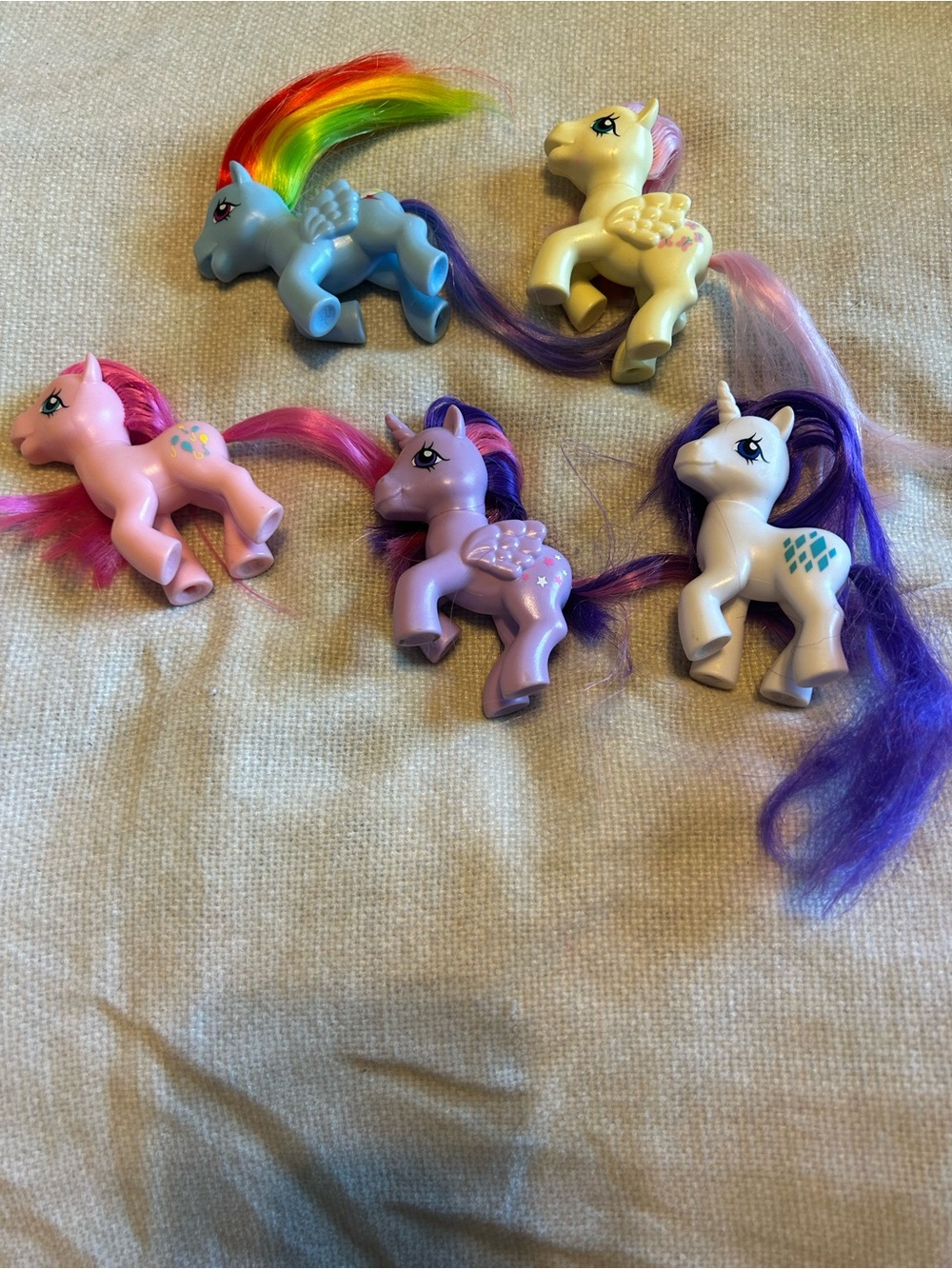 My Little Pony Retro Rainbow mane ponies